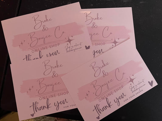 Custom Thank you Cards