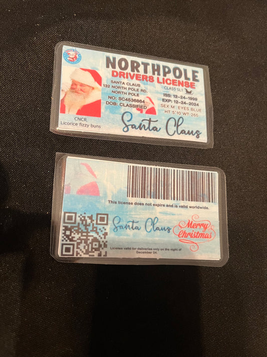 Santa's Driver License